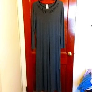 Dress.com Plus Size 20W Dk Gray EUC (Long length)